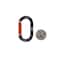 Notch Equipment Carabiner, Standard, 2.3 in. Length, Aluminum, Black/Orange 99380 - alternate 2